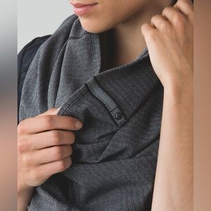 Lululemon Vinyasa Scarf Heathered Herringbone Slate Black